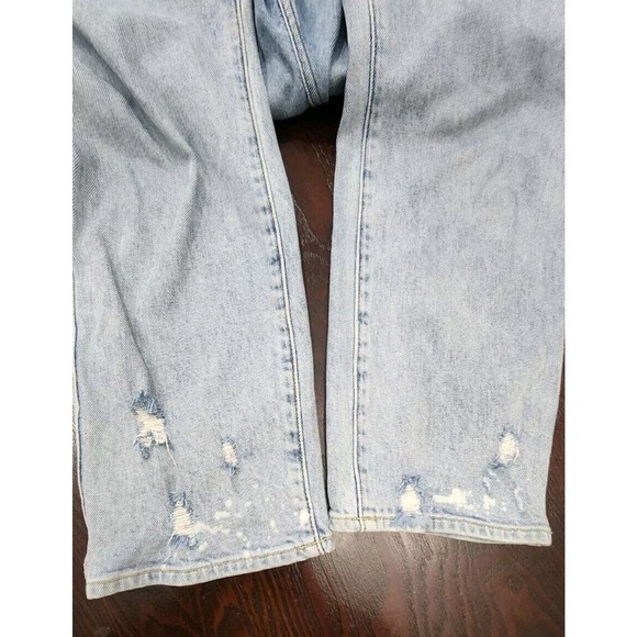 7 For All Mankind‎ Edie Jeans Women's Size 31 Mid Rise Straight Leg Distressed - Picture 11 of 13